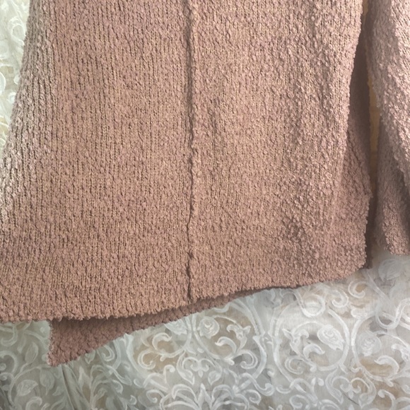 BIBI mocha brown popcorn sweater boho chic drop shoulder pullover casual NWT XL - Picture 5 of 12